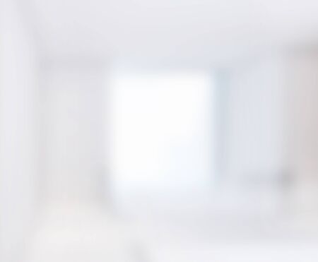 Abstract White Blur Interior Of The backgroundの写真素材