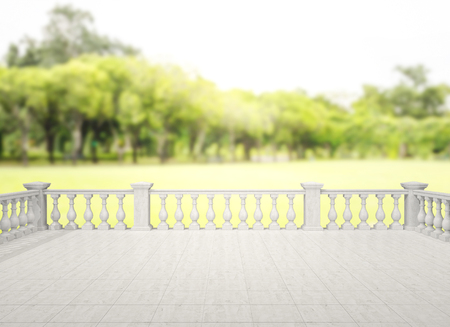 Balcony And Terrace Of The Blur Nature Backgroundの写真素材