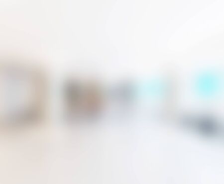 Abstract White Blur Interior Of The backgroundの写真素材