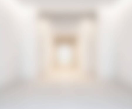 Abstract White Blur Interior Of The Backgroundの写真素材