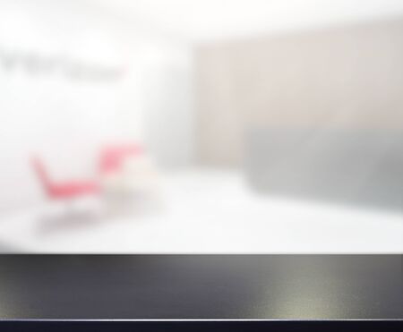 Table Top And Blur Office Of The Backgroundの写真素材
