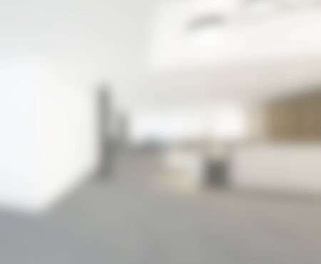 Abstract White Blur Interior Of The Backgroundの写真素材