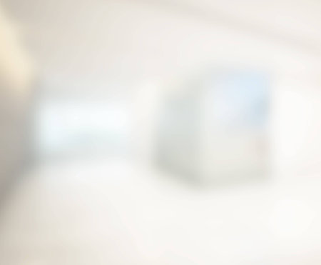 Abstract White Blur Interior Of The backgroundの写真素材