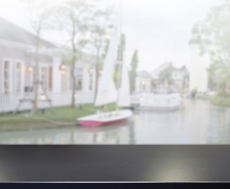 Table Top And Blur Exterior Of The Backgroundの写真素材