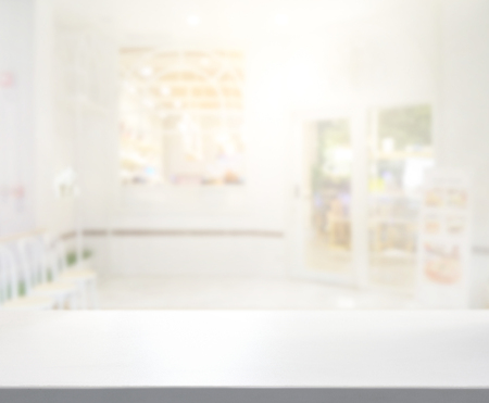 Table Top And Blur Restaurant Of The Backgroundの写真素材