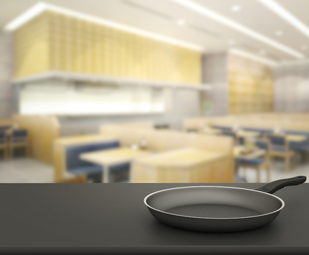 Table Top And Blur Restaurant Of Backgroundの写真素材
