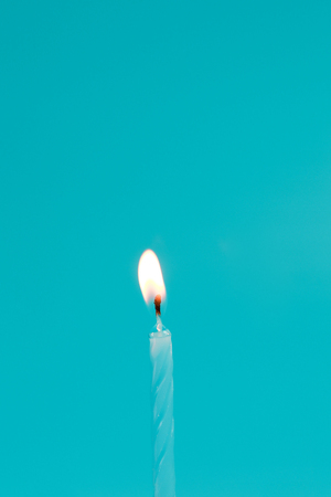 Candle Party On Color For Backgroundの写真素材