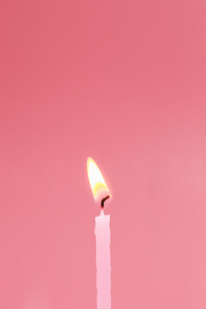 Candle Party On Color For Backgroundの写真素材