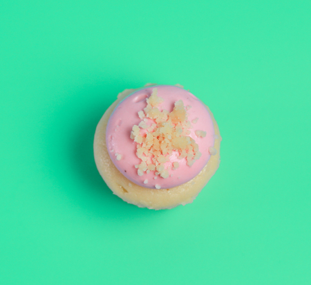 Birthday Cake On Color For Background