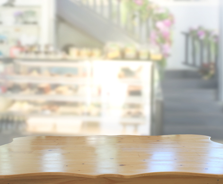 Table Top And Blur Restaurant Of The Backgroundの写真素材