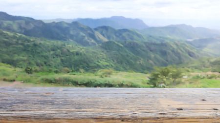 Balcony And Terrace Of Blur Nature Backgroundの写真素材
