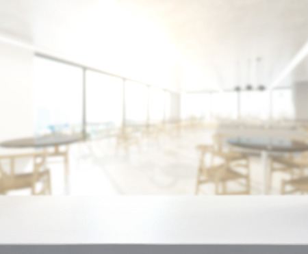 Table Top And Blur Restaurant Of The Backgroundの写真素材