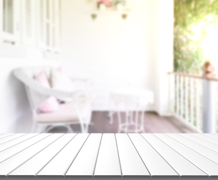 Table Top And Blur Living Room Of The Backgroundの写真素材