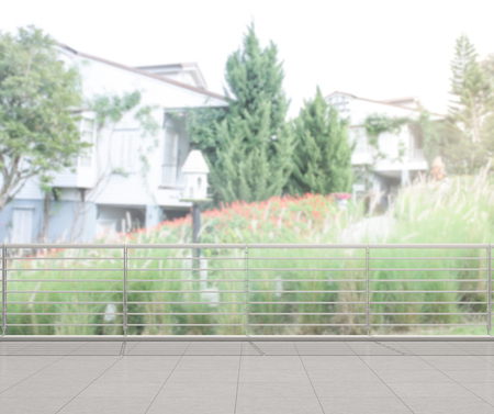 Balcony And Terrace Of Blur Nature Backgroundの写真素材