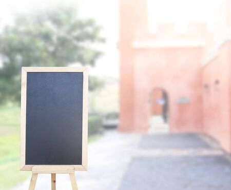 Table Top And Blur Building Of The Backgroundの写真素材