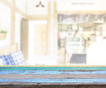 Table Top And Blur Restaurant Of The Backgroundの写真素材