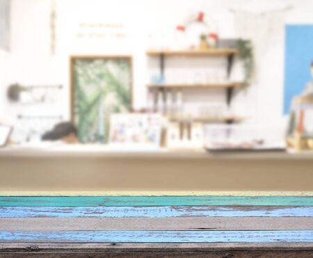 Table Top And Blur Restaurant Of The Backgroundの写真素材