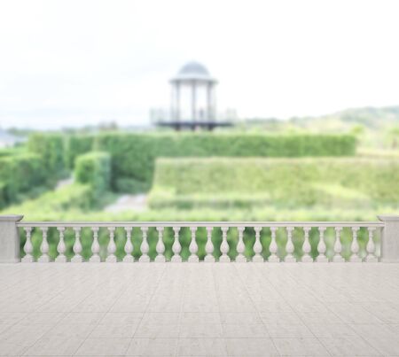 Balcony And Terrace Of The Blur Nature Background