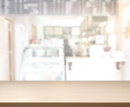 Table Top And Blur Restaurant Of The Backgroundの写真素材