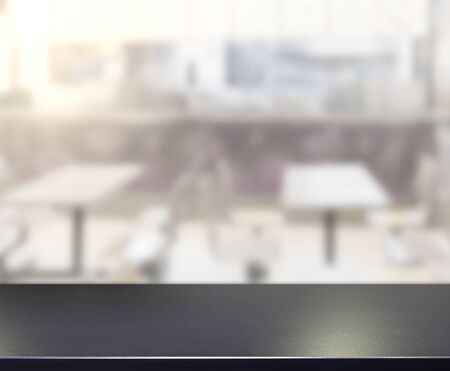 Table Top And Blur Restaurant OfBackgroundの写真素材