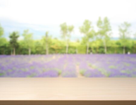 Table Top And Blur Nature For The Backgroundの写真素材