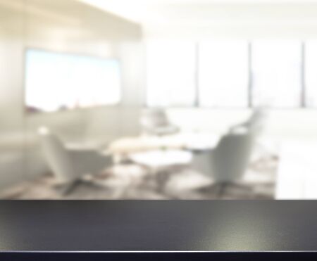 Table Top And Blur Living Room Of The Backgroundの写真素材