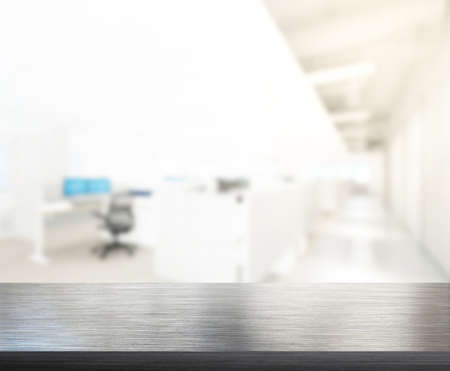 Table Top And Blur Office Of The Backgroundの写真素材