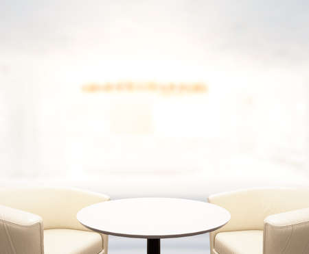 Table Top And Blur Restaurant Of The Backgroundの写真素材