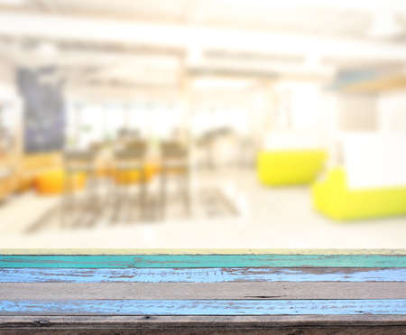 Table Top And Blur Restaurant Of The Backgroundの写真素材