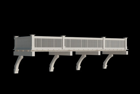 3d Render Building Structure On Isolatedの写真素材