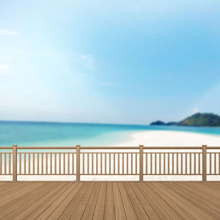 Balcony And Terrace Of The Blur Nature Background