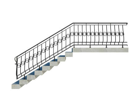 3d Render Building Structure On Isolatedの写真素材