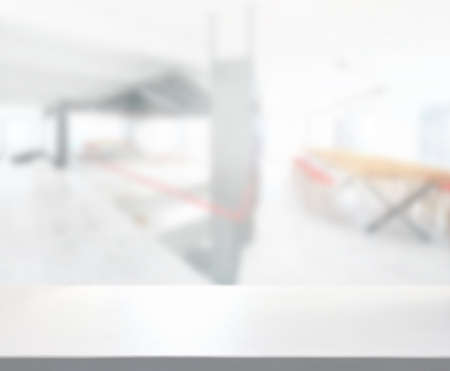 Table Top And Blur Office Of Background