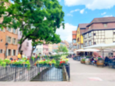 Building Blur And Wonderful Travel Picture For Backgroundの写真素材