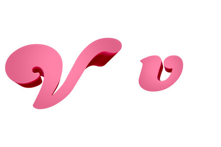 3d rendering Font  Cartoon style lowercase And uppercase Lettersの写真素材