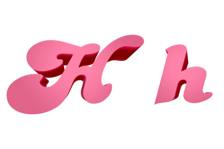 3d rendering Font  Cartoon style lowercase And uppercase Lettersの写真素材