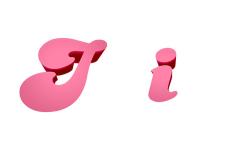 3d rendering Font  Cartoon style lowercase And uppercase Lettersの写真素材