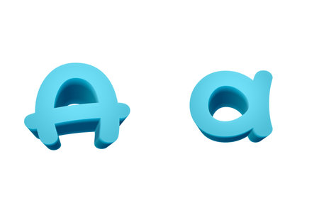 3d rendering Font  Cartoon style lowercase And uppercase Lettersの写真素材