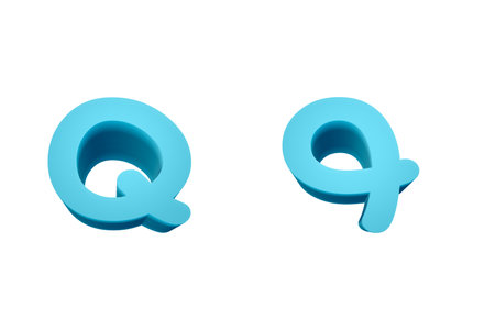 3d rendering Font  Cartoon style lowercase And uppercase Lettersの写真素材
