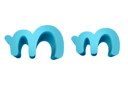 3d rendering Font  Cartoon style lowercase And uppercase Lettersの写真素材