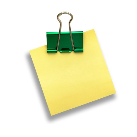 Yellow memo stick の写真素材