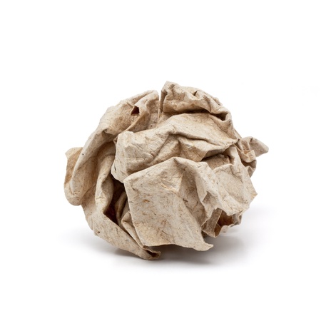 Paper crumple ballの写真素材