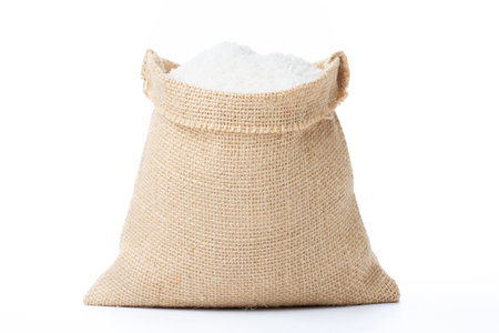 Salt isolated on white backgroundの写真素材