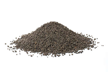 Chemical fertilizers isolated on white background. Phosphorus fertilizersの写真素材