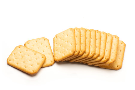 The most delicious biscuits on white backgroundの写真素材