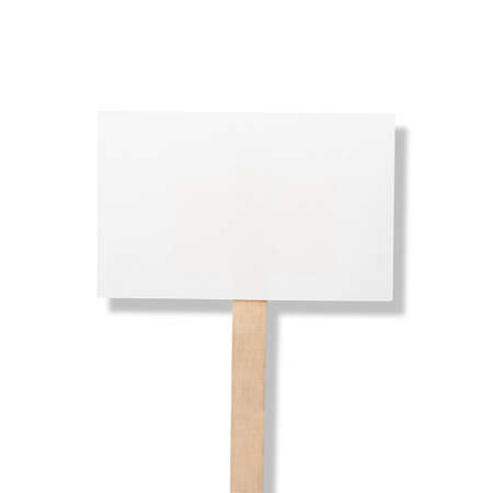 Paper label with clipping isolated on white for grafic designの写真素材
