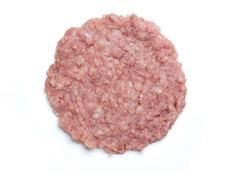 Minced pork ,Ground pork isolated on white background. objec for graphic designerの写真素材