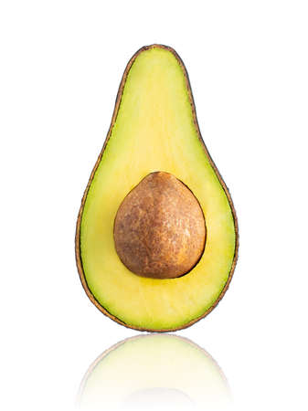 Avocado isolated on white background. objec for graphic designerの写真素材