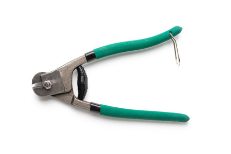 Wire rope cutters isolated on white background. object picture for graphic designerの写真素材