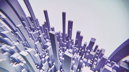 Purple shade Abstract geometric shapeの写真素材